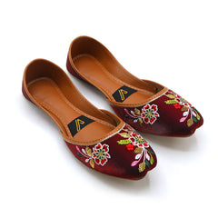 Women's Khussa - Maroon