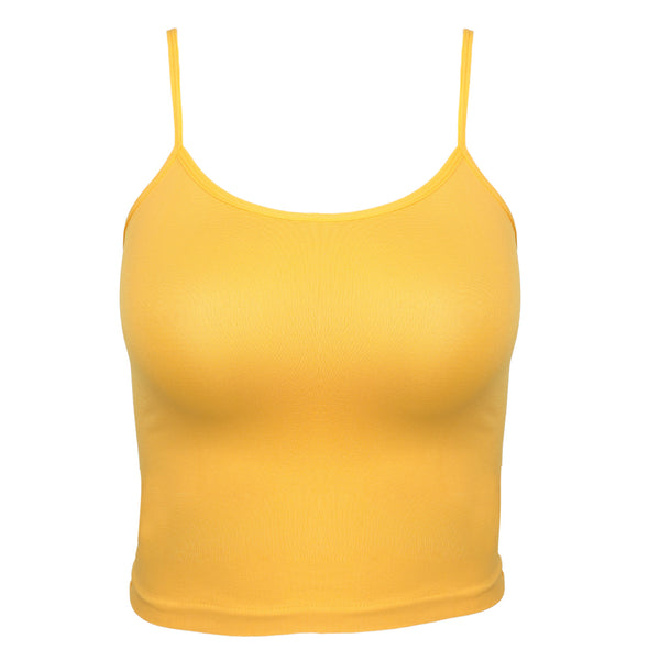 Girls Seamless Camisole - Yellow