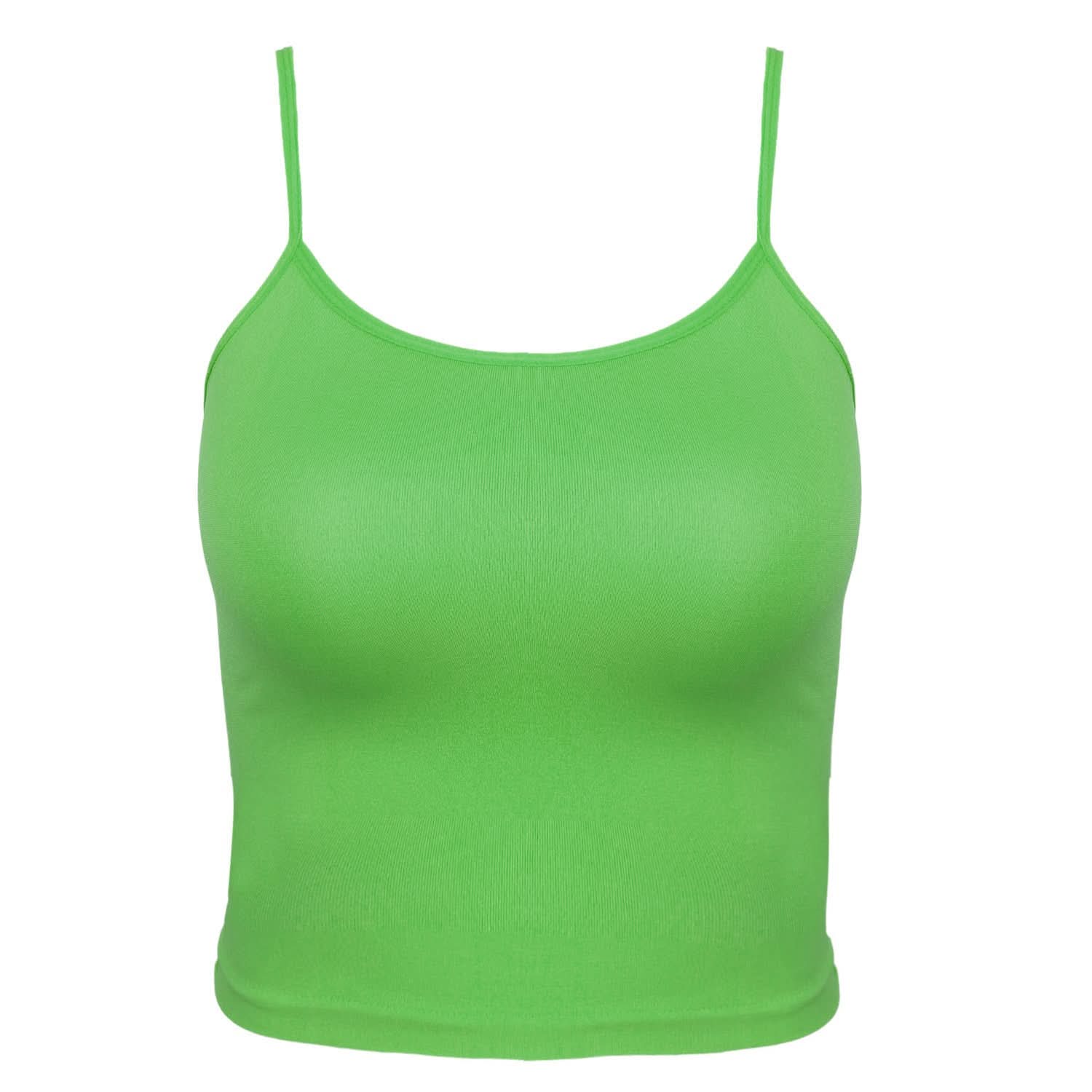 Girls Seamless Camisole - Green, Girls Shameez Camisole & Biddies, Chase Value, Chase Value