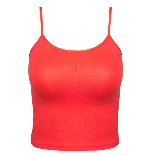 Girls Seamless Camisole - Red