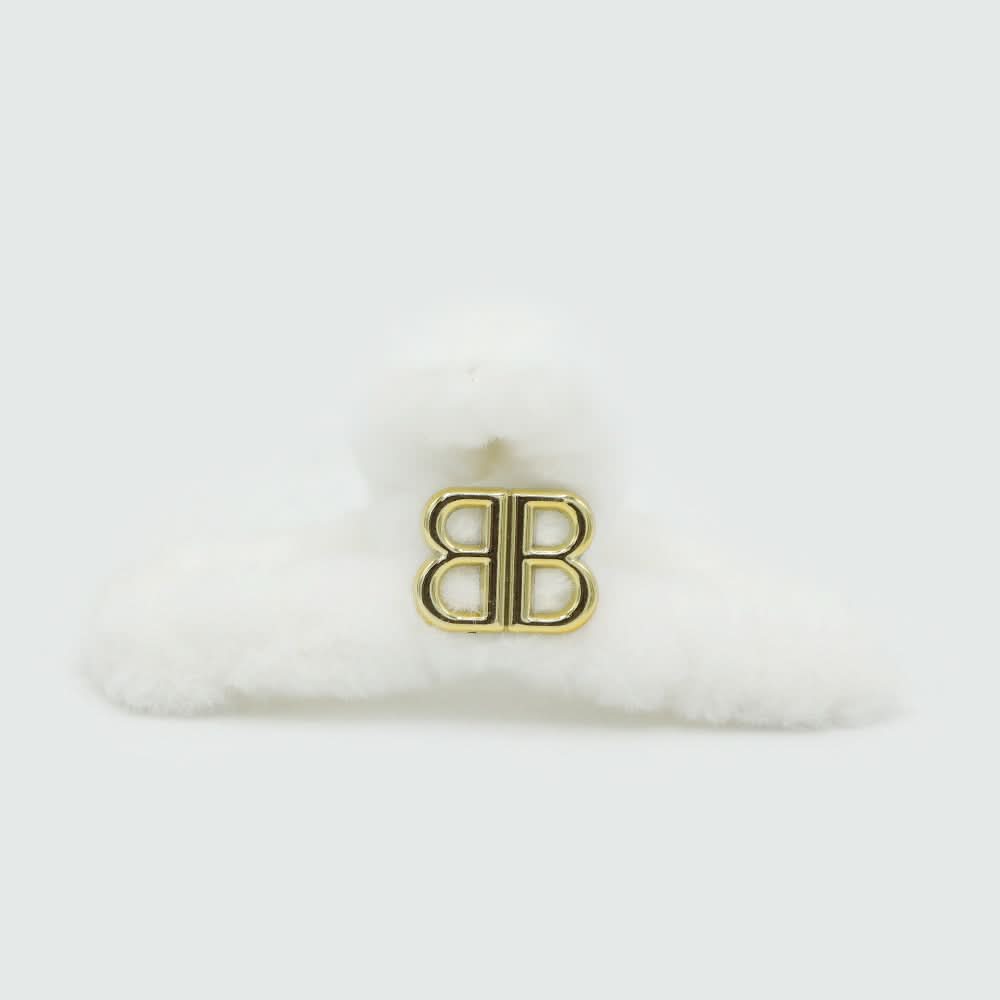 Large Furr Hair Catcher - White, Women Hair & Head Jewellery, Chase Value, Chase Value