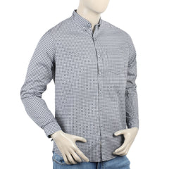 Eminent Men's Casual Printed Shirt - Navy Blue