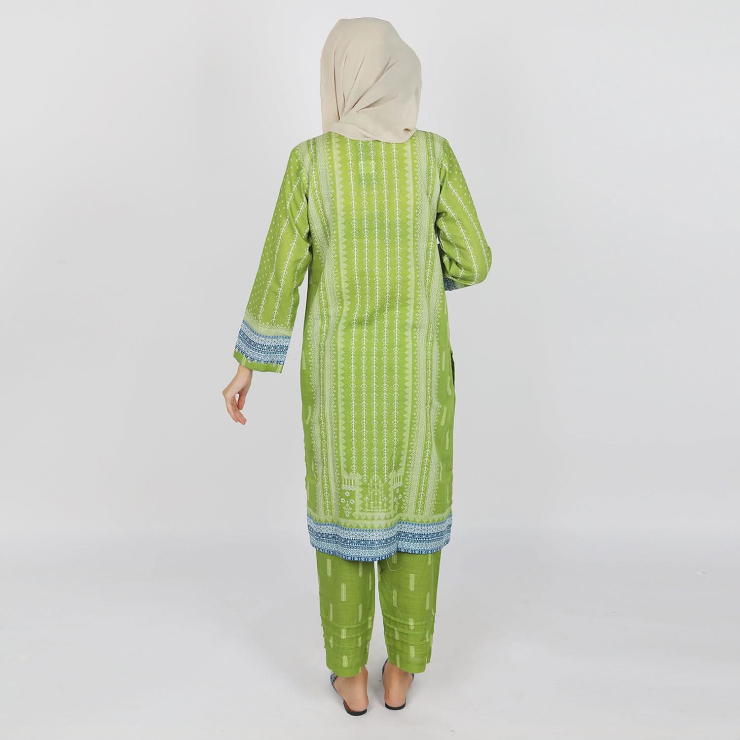 Eminent Women's Printed Khaddar 2pcs Suit - Green, Women Shalwar Suits, Eminent, Chase Value