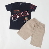 Boys Half Sleeves Suit - Navy Blue, Boys Sets & Suits, Chase Value, Chase Value