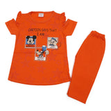 Girls Half Sleeves Suit - Orange, Girls Suits, Chase Value, Chase Value