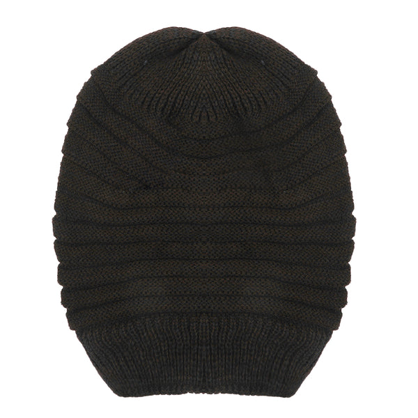 Man's Wollen Cap - Dark Brown