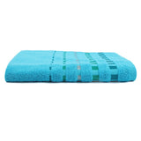 Dots Jacquard Bath Towel - Cyan, Bath Towels, Chase Value, Chase Value