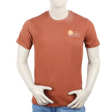 Eminent Men's Round Neck Half Sleeves Printed T-Shirt - Brown, Men's T-Shirts & Polos, Eminent, Chase Value