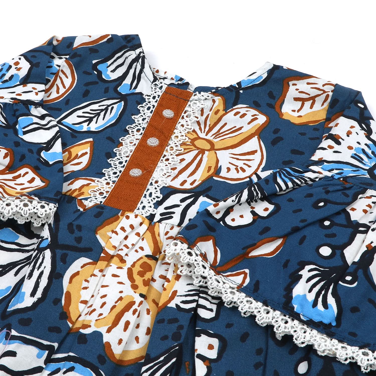 Girls Full Sleeves Cotton Suit - Blue, Girls Suits, Chase Value, Chase Value