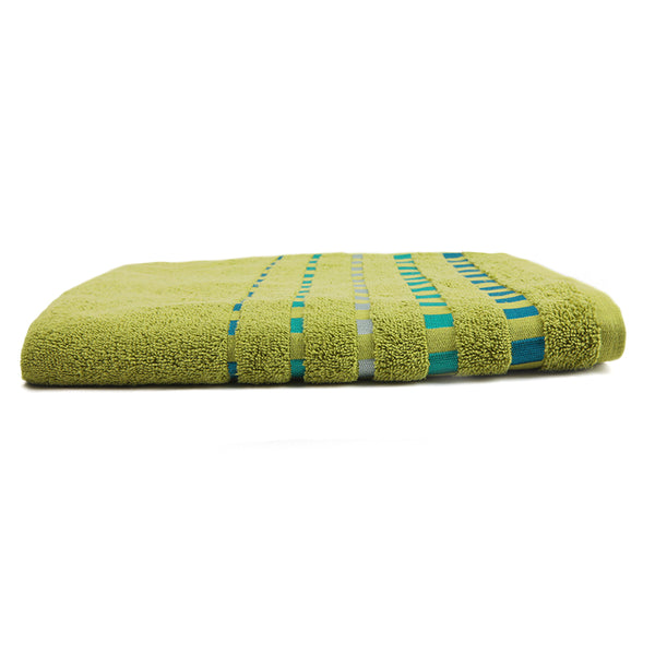 Dots Jacquard Bath Towel - Lime Green