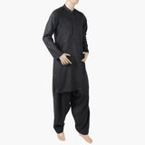 Men's Slim Fit Kurta Shalwar Suit - Charcoal, Men's Shalwar Kameez, Chase Value, Chase Value