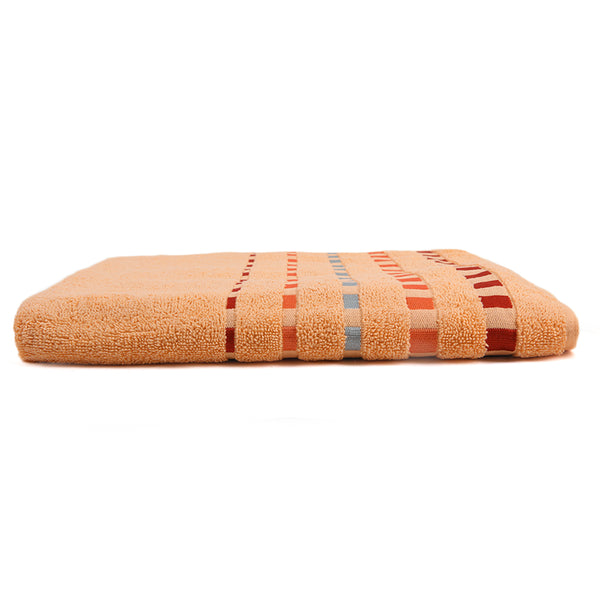 Dots Jacquard Bath Towel - Peach