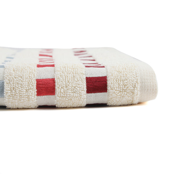 Dots Jacquard Bath Towel - Cream