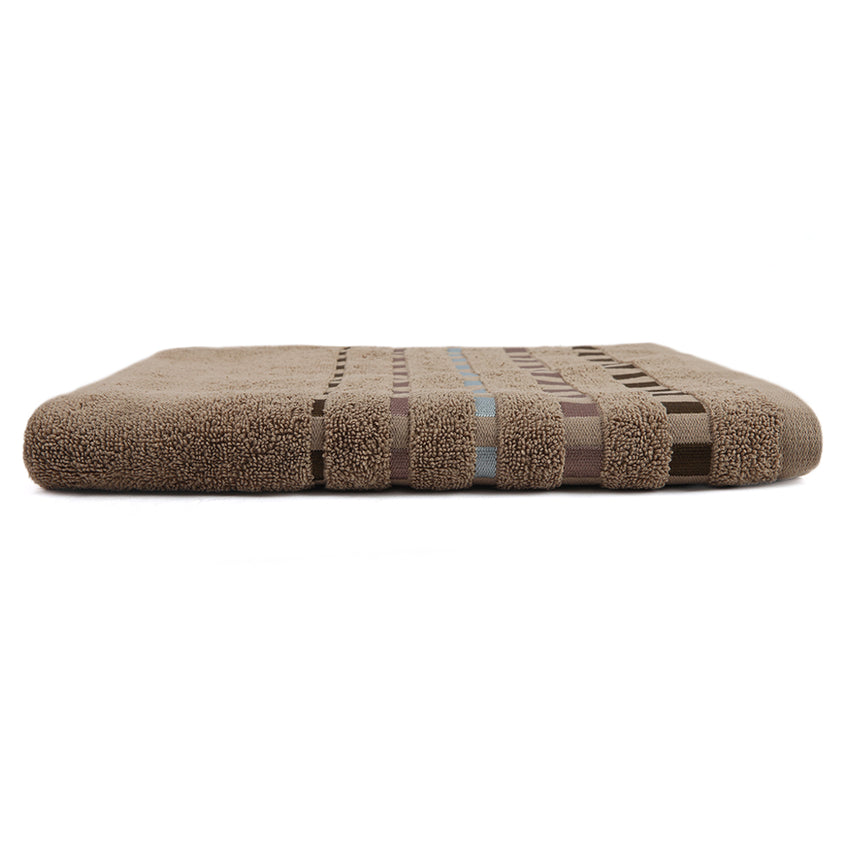 Dots Jacquard Bath Towel - Brown