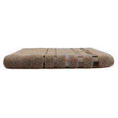 Dots Jacquard Bath Towel - Brown