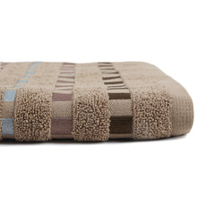 Dots Jacquard Bath Towel - Brown