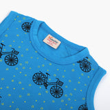 Newborn Girls Sando - Sky Blue, Newborn Girls T-Shirts, Chase Value, Chase Value