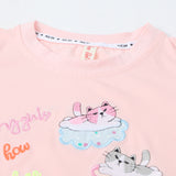 Girls Half Sleeves T-Shirt - Baby Pink, Girls T-Shirts, Chase Value, Chase Value