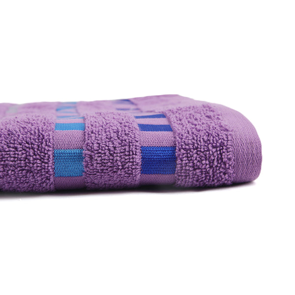 Dots Jacquard Bath Towel - Light Purple