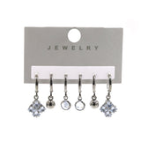 Girls Tops Card Zircon - Silver, Girls Earrings & Tops, Chase Value, Chase Value