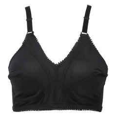 Women's Cotton Bra Jali - Black