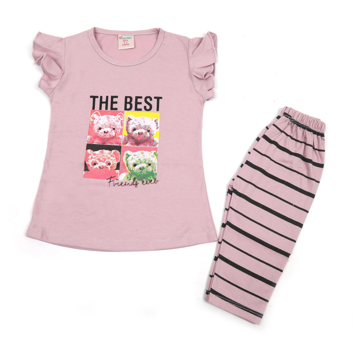 Girls Half Sleeves Suit - Light Purple, Girls Suits, Chase Value, Chase Value