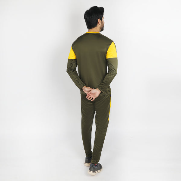 Men's Full Sleeves Track Suit - Yellow