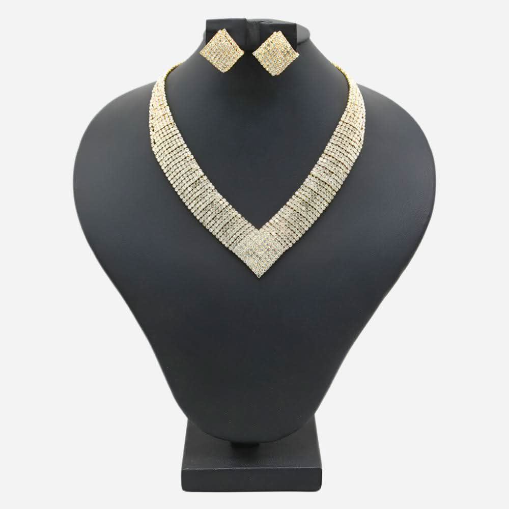 Women's Jewellery Golden Set - Golden, Women Jewellery Set, Chase Value, Chase Value