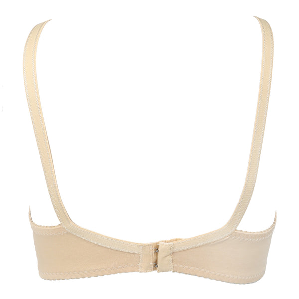 Women's Cotton Bra Half Net - Skin