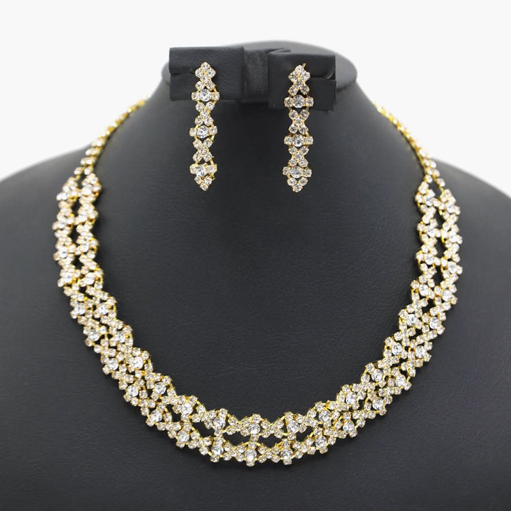 Women's Jewellery Golden Set - Golden, Women Jewellery Set, Chase Value, Chase Value
