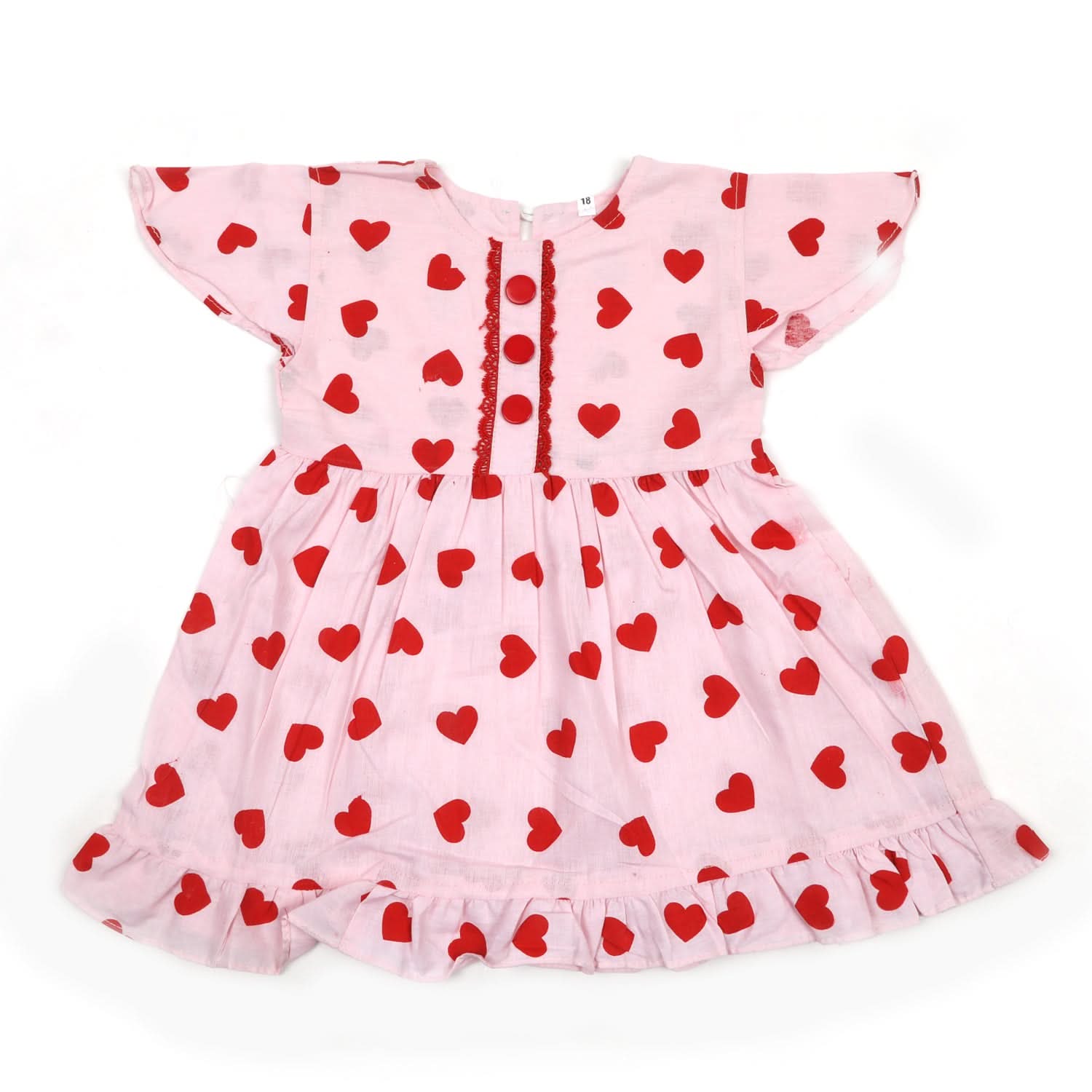 Girls Printed Frock - Pink, Girls Frocks, Chase Value, Chase Value