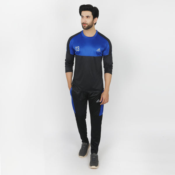 Men's Full Sleeves Track Suit - Royal Blue