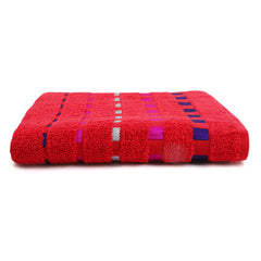 Dots Jacquard Face Towel - Red