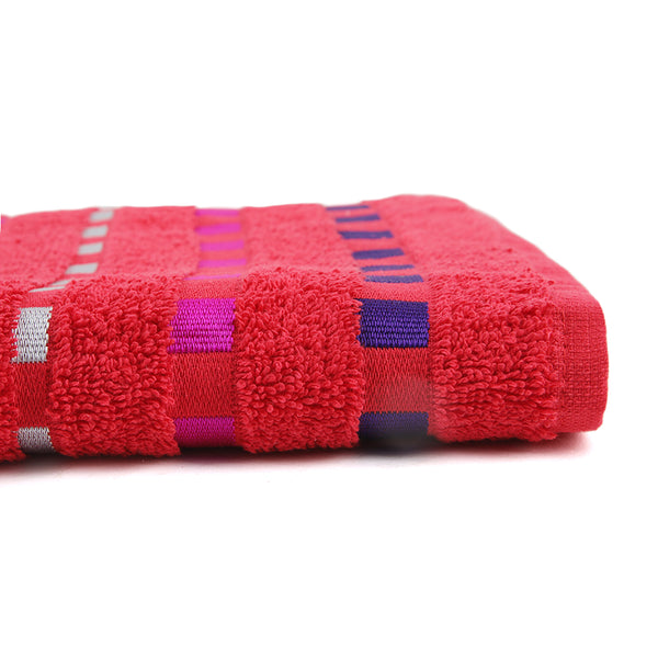 Dots Jacquard Face Towel - Red