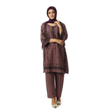 Women's Cotton Embroidered 2Pcs Suit - Purple, Women Shalwar Suits, Chase Value, Chase Value