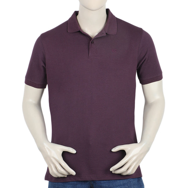 Eminent Men's Basic Polo T-Shirt - Plum