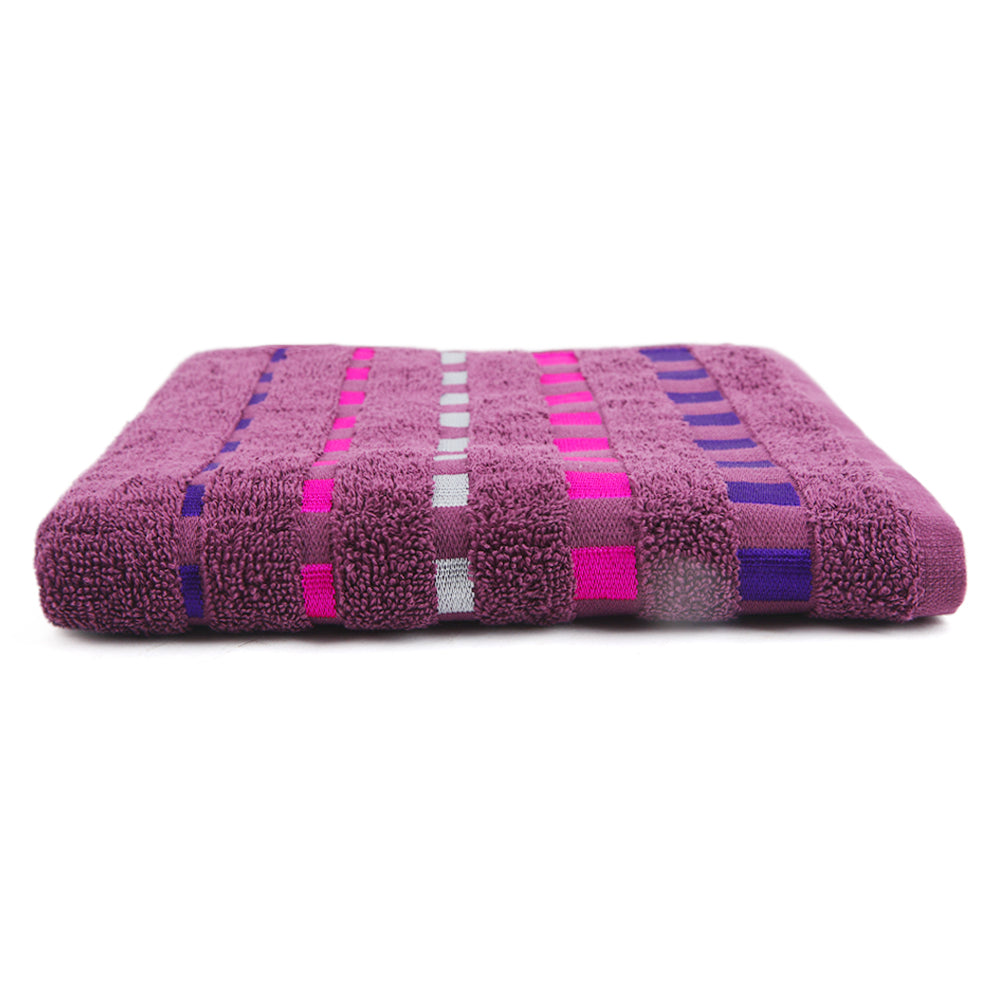 Dots Jacquard Face Towel - Dark Purple, Face Towels, Chase Value, Chase Value