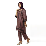 Women's Cotton Embroidered 2Pcs Suit - Purple, Women Shalwar Suits, Chase Value, Chase Value