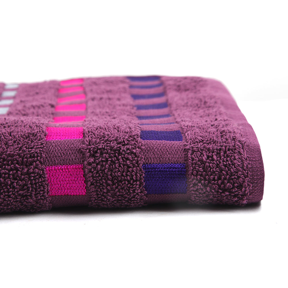 Dots Jacquard Face Towel - Dark Purple, Face Towels, Chase Value, Chase Value