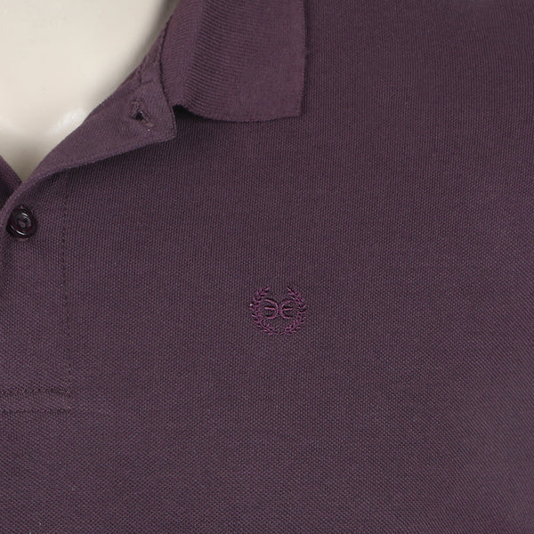 Eminent Men's Basic Polo T-Shirt - Plum