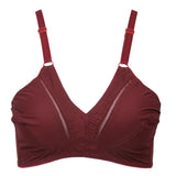 Women's Cotton Bra Plain - Maroon, Women Bras, Chase Value, Chase Value