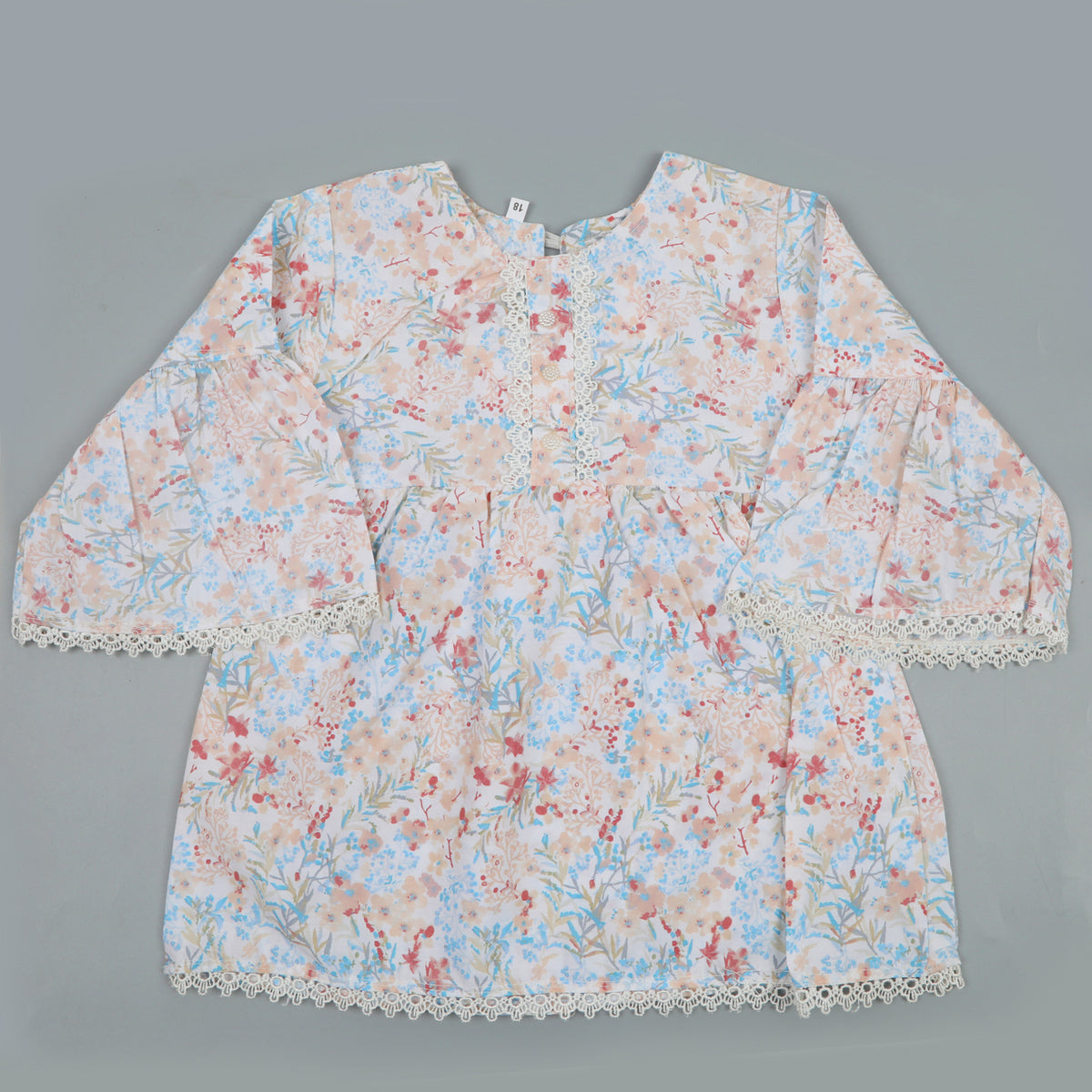 Girls Lace Frock - Peach, Girls Frocks, Chase Value, Chase Value