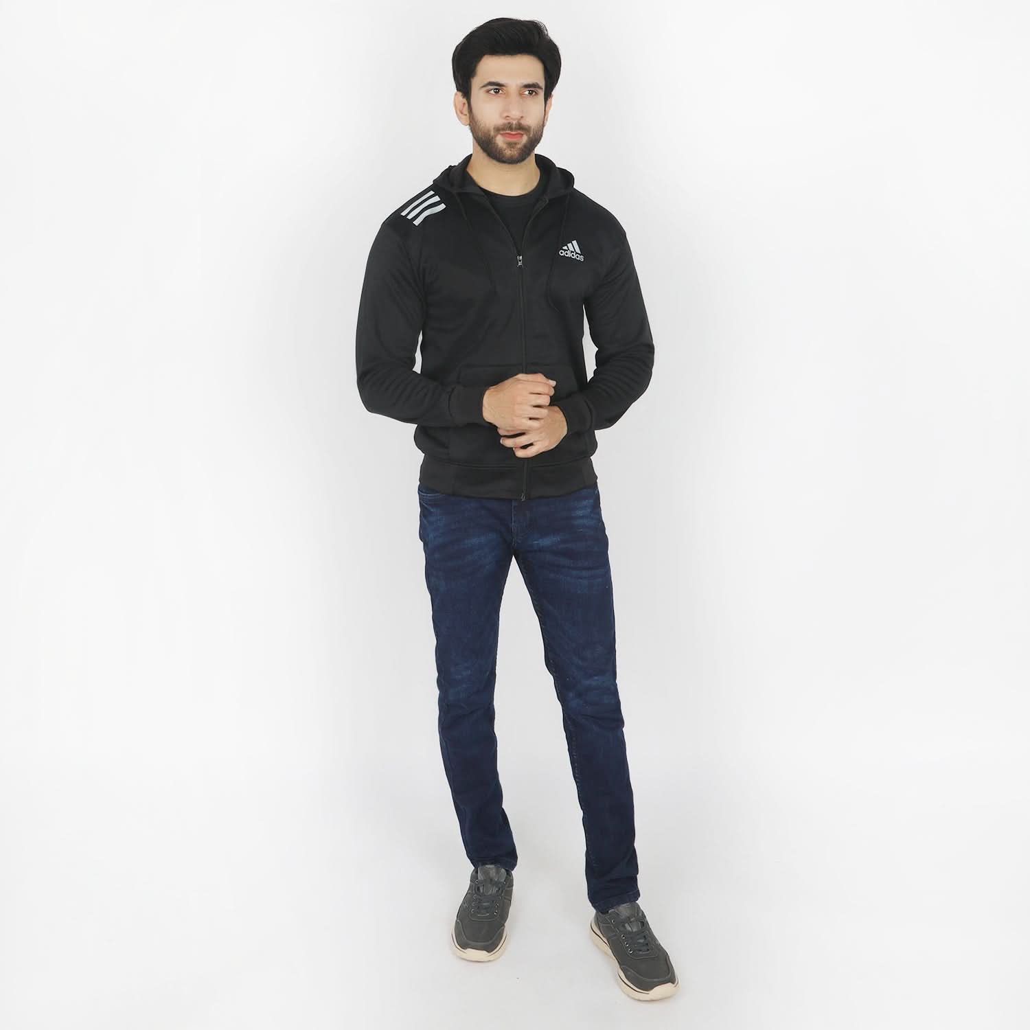 Men's Full Sleeves Jacket - Black, Men's Jackets & Hoodies, Chase Value, Chase Value
