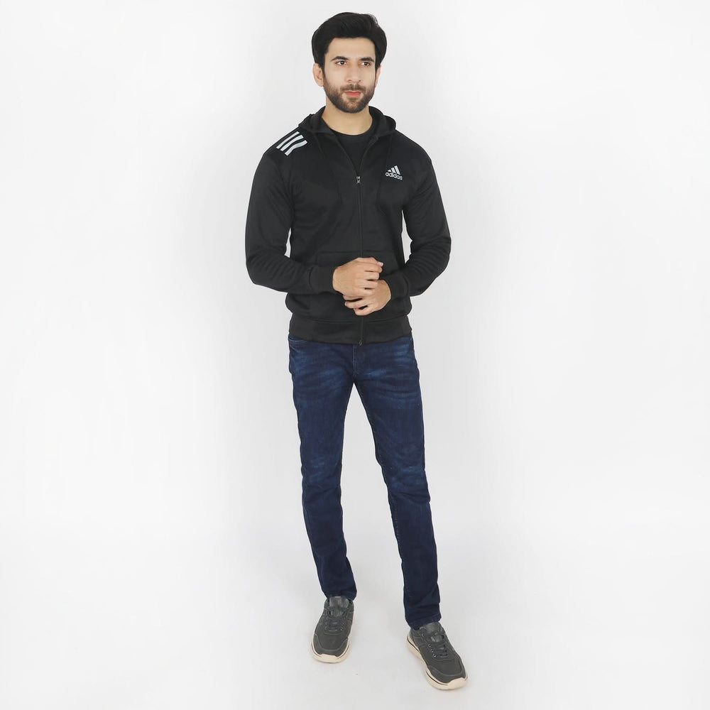 Men's Full Sleeves Jacket - Black, Men's Jackets & Hoodies, Chase Value, Chase Value