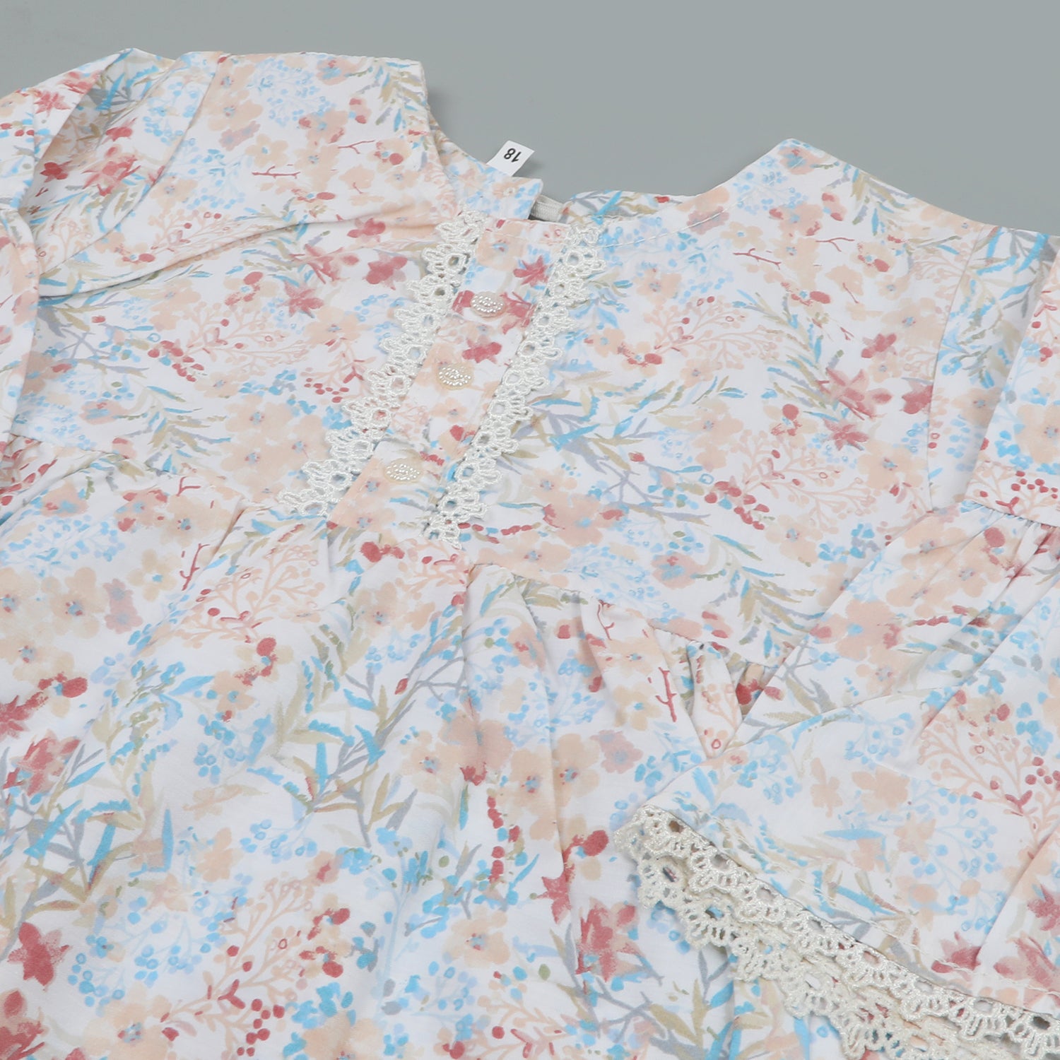 Girls Lace Frock - Peach, Girls Frocks, Chase Value, Chase Value