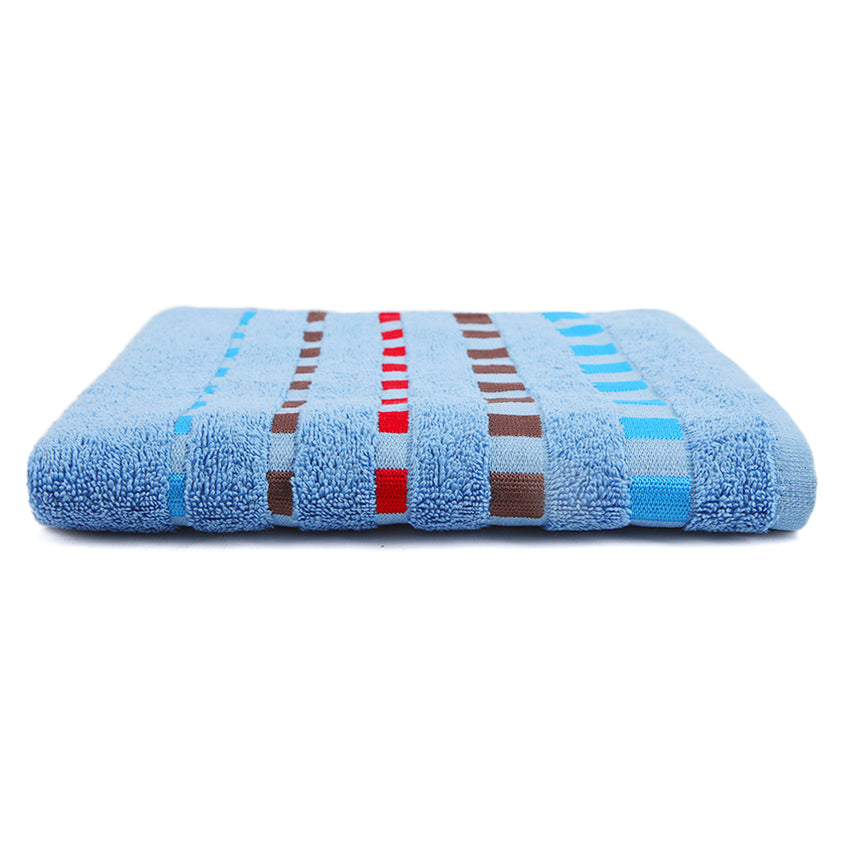 Dots Jacquard Face Towel - Denim