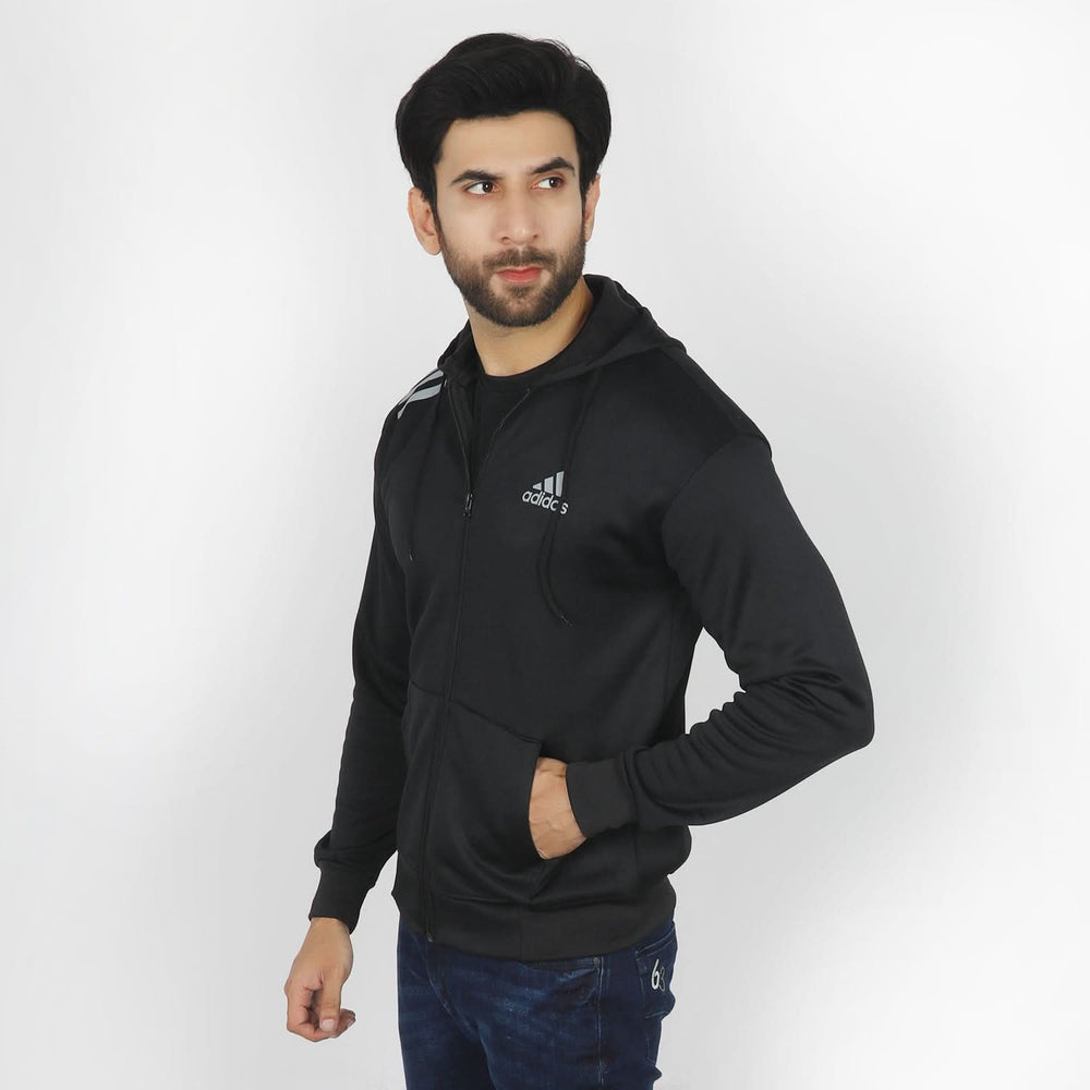Men's Full Sleeves Jacket - Black, Men's Jackets & Hoodies, Chase Value, Chase Value