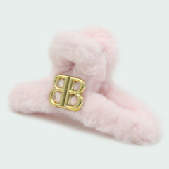 Large Furr Hair Catcher - Baby Pink