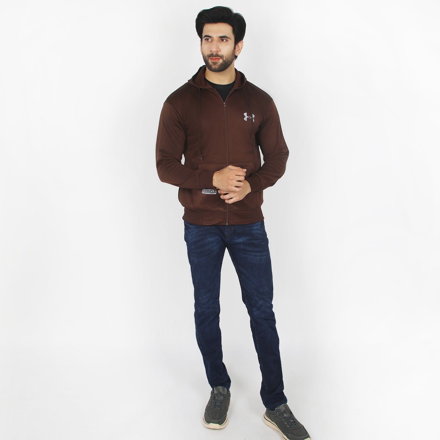 Men's Full Sleeves Jacket - Brown, Men's Jackets & Hoodies, Chase Value, Chase Value