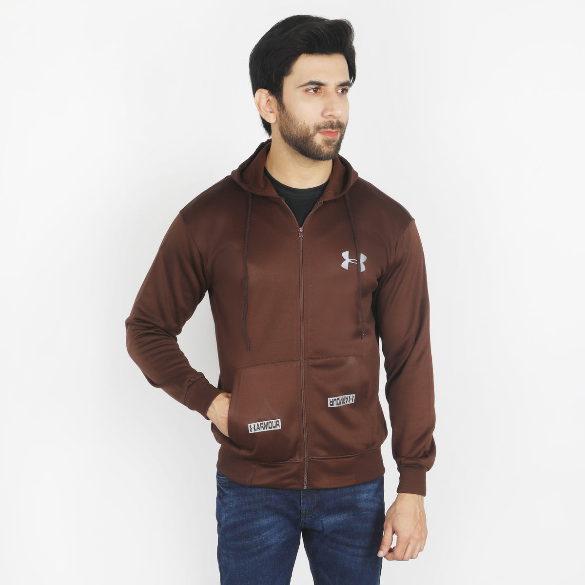 Men's Full Sleeves Jacket - Brown, Men's Jackets & Hoodies, Chase Value, Chase Value